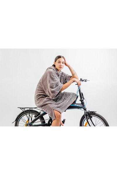 Sole Rosa Γκρι Solenrosa Teddy Bear Poncho