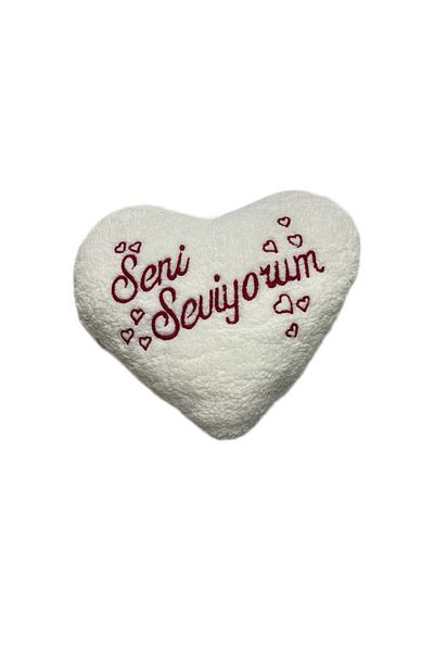 Özcan Tasarım Plush Heart Pillow - I Love You Pillow