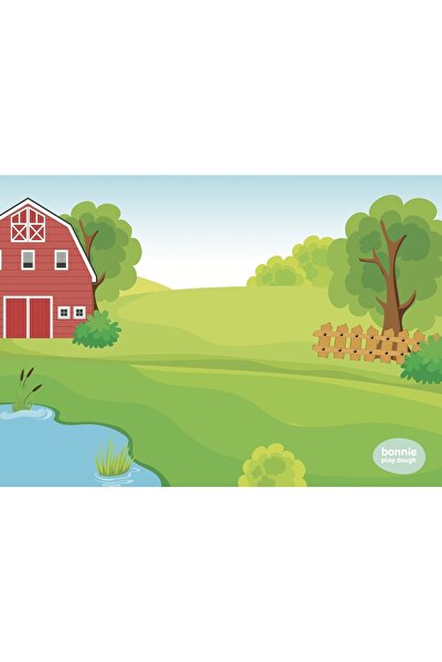 Bonimo Doğal Oyun Hamuru Çiftlik Oyun Matı