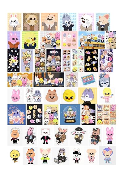 REN AKSESUAR Kpop Straykids Skzoo set stikli, 51 komad