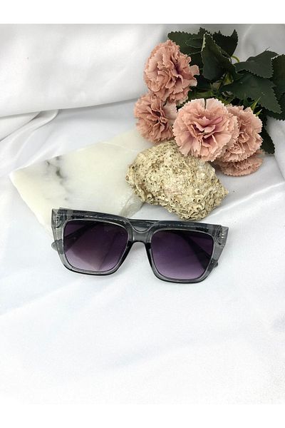 Di Caprio Undea Cat Eye Square Gray Women's Sunglasses