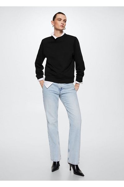 MANGO Woman Crew Neck Sweatshirt - Relaxed Fit