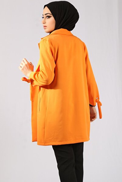 HAKKE Sleeve Eyelet Binding Jacket