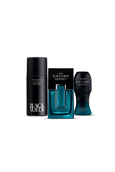 AVON Black Suede Secret 75 ml Erkek Parfüm Seti