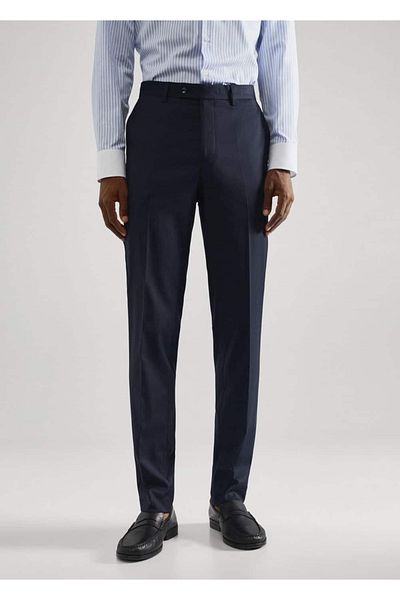 MANGO Man Slim Fit Fabric Trousers
