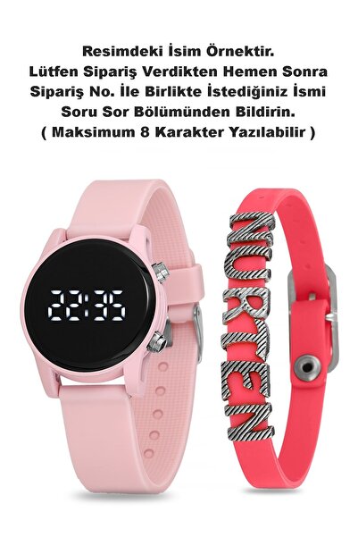 Eylemboutique Çocuk Saati 3 Atm Su Geçirmez Dijital Kız Çocuk Kol Saati Pembe...