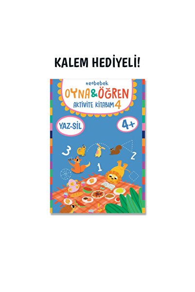Neobebek Oyna & Öğren Yaz-sil Aktivite Kitabım 4 (4 YAŞ ETKİNLİK KİTABI)