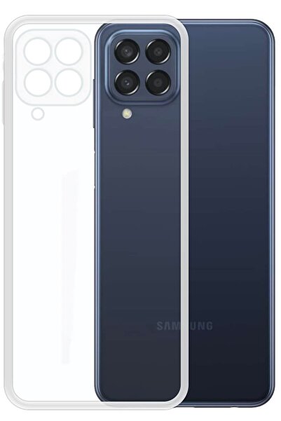 CEPSTOK Samsung Galaxy M33 5g Kılıf Şeffaf 3d Kamera Lens Korumalı Tıpalı Sil...