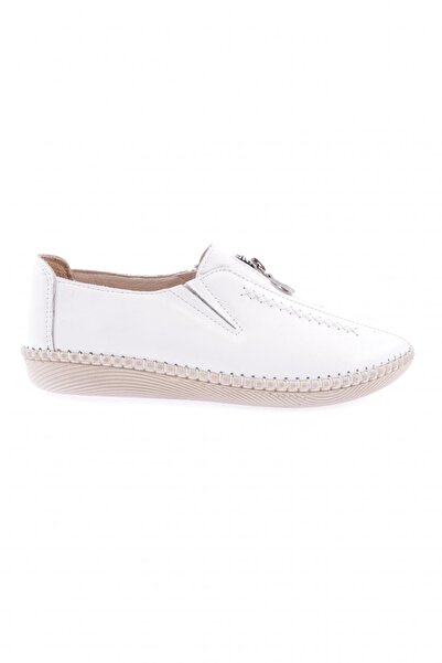 DGN Women's Comfort Shoes White Genuine Leather 52492713