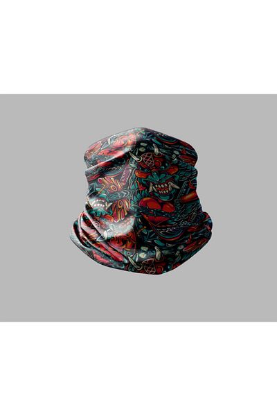 Buffalo Mixed Multi-Pattern Design Biker Multi-Purpose Outdoor Neck Collar Unisex Bandana