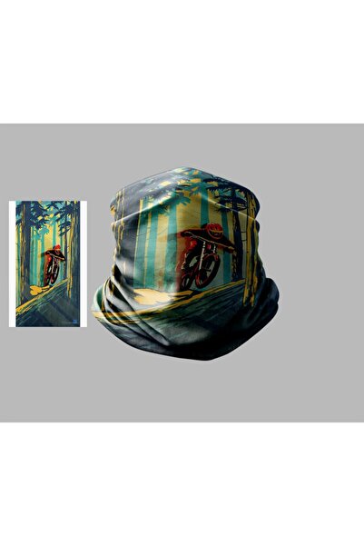 Buffalo Bicycle Designed Biker Multi-Purpose Outdoor Neck Collar Unisex Bandana