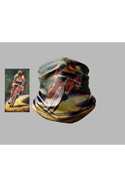 Buffalo Bicycle Designed Biker Multi-Purpose Outdoor Neck Collar Unisex Bandana