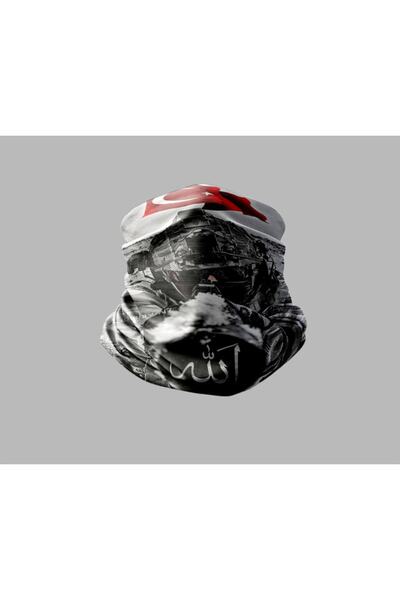Buffalo Bandană unisex pentru gât pentru exterior, motociclist militar turcesc