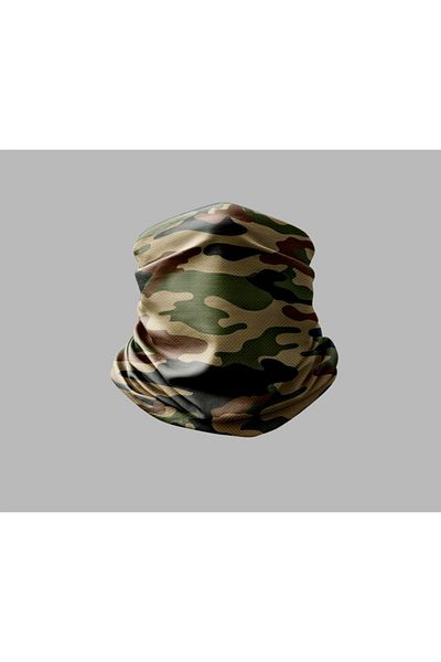 Buffalo Camouflage Design Biker Multi-Purpose Outdoor Neck Collar Unisex Bandana
