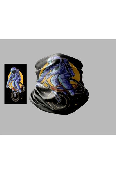 Buffalo Bandană unisex pentru gât pentru exterior, cu design de bicicletă