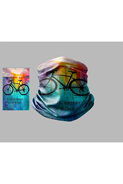 Buffalo Bicycle Designed Biker Multi-Purpose Outdoor Neck Collar Unisex Bandana