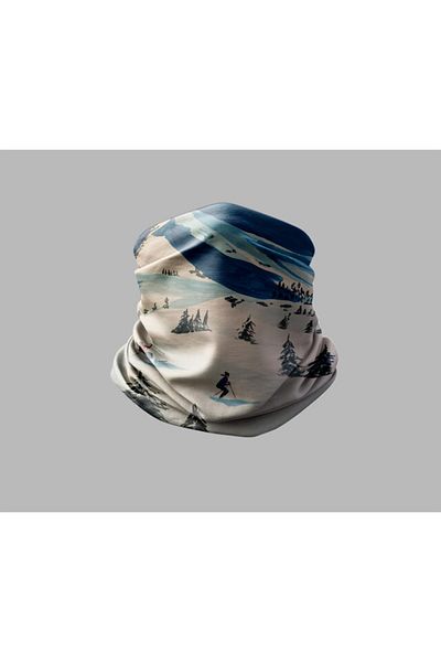 Buffalo Ski & Mountain Designed Biker Multi-Purpose Outdoor Neck Collar Unisex Bandana