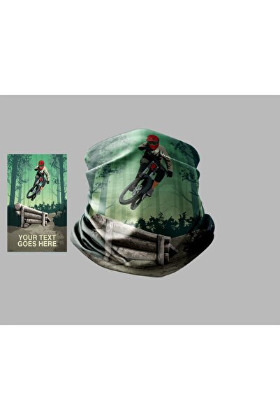 Buffalo Bicycle Designed Biker Multi-Purpose Outdoor Neck Collar Unisex Bandana