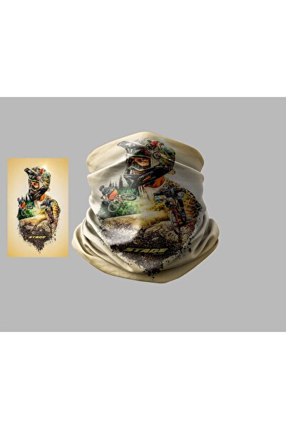 Buffalo Bicycle Designed Biker Multi-Purpose Outdoor Neck Collar Unisex Bandana