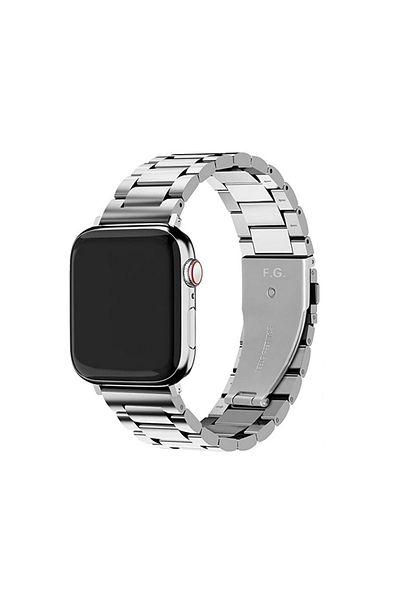 GREGOSS حزام ساعة متوافق مع 42/44/45/49 مم، Iwatch Series 10 46 مم/ سوار من الفولاذ المقاوم للصدأ