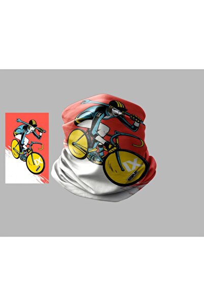 Buffalo Bicycle Designed Biker Multi-Purpose Outdoor Neck Collar Unisex Bandana