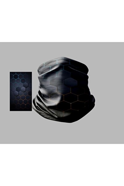 Buffalo Datwork Tasarımlı Motorcu Çok Amaçlı Outdoor Boyunluk Unisex Bandana