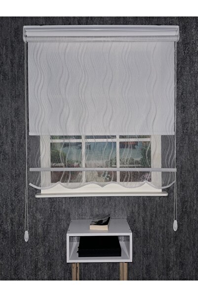 Genel Markalar Es (s) Desenli Yeni Sezon Çiftli Mekanizma Stor Tül Ve Güneşlik