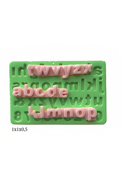 Genel Markalar Harf Ve Rakam Figürleri Silikon Şeker Hamuru Dekor, Sabun, Sak...