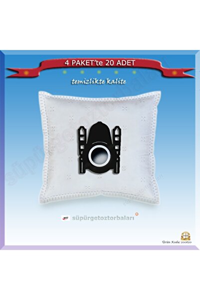 Profilo Profılo Vz51pt1afg Süpürge Toz Torbası 4 Pakette 20 Adet