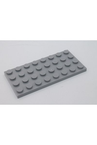 LEGO Original Moc Custom Accessory Creator Plate 4 X 8 Flat Brick Light Gray 2 Pieces Will Be Sent