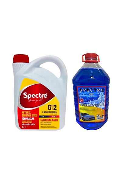 SPECTRE -40 Derece Kırmızı Antifriz Ve -45 Derece Antifrizli Cam Suyu Paketi