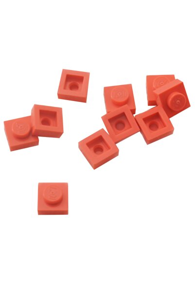 LEGO لوحة ملحقات مرجانية مسطحة من الطوب الأصلي Moc Custom - 1x1 سيتم إرسال 8 قطع