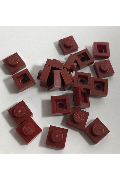 LEGO Moc Custom Accessory Creator Plate 1 X 1 Flat Brick Claret Red 6 Pieces Will Be Sent