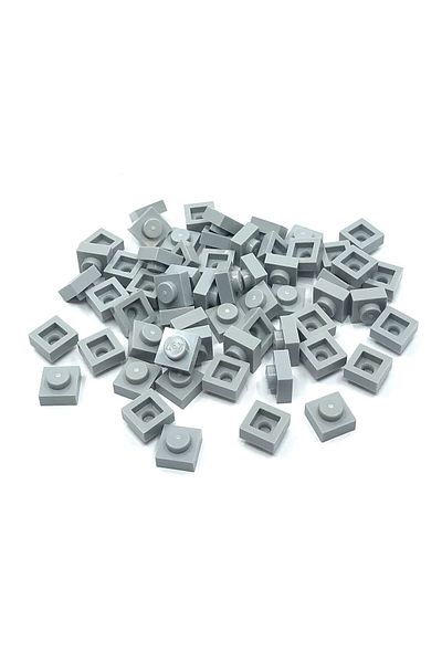 LEGO Moc Custom Accessory Creator Plate 1 X 1 Flat Brick Light Gray 6 Pieces Will Be Sent