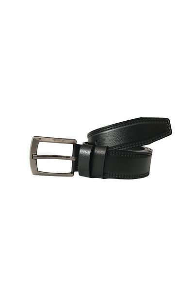 GoDeri Curea Neagră Cu Motiv 4 Cm Piele Naturală=dk-0038