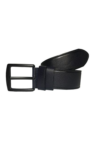 GoDeri Cureaua de blugi bleumarin cu cusături din piele naturală 4,5 cm=dk-0064