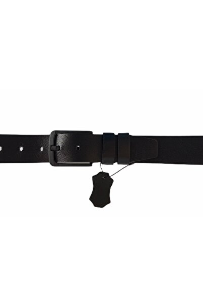 GoDeri Колан от естествена кожа 4 см, черен, както от деним, така и от плат = gkdk0015