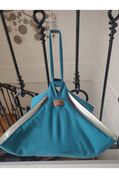 IŞIK Cam Tepsi Tencere Taşıma Çantası Turkuaz