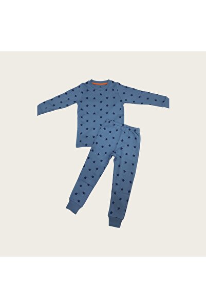 Panda Bibaby Happy Graffe Pijama Takımı Indigo