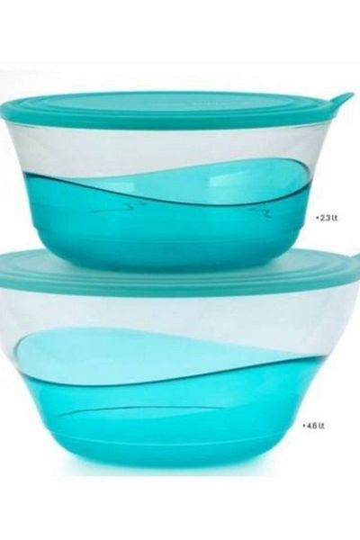 Tupperware Damla Serving and Storage Container 2.3 Lt-4.6lt Set of 2