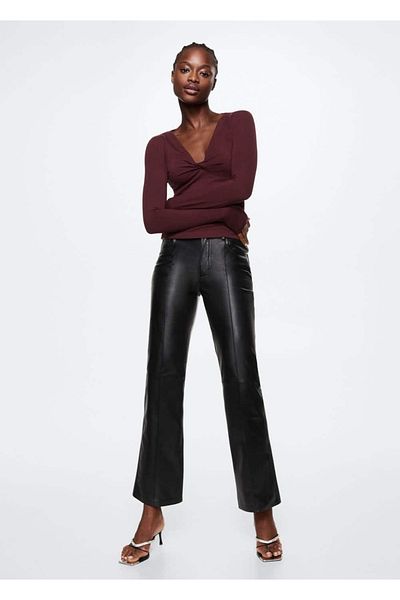 MANGO Woman Tricou cu noduri