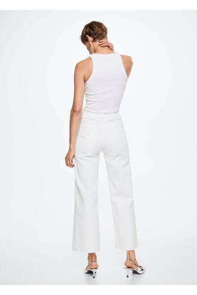 MANGO Woman Yüksek Bel Culotte Jean Pantolon