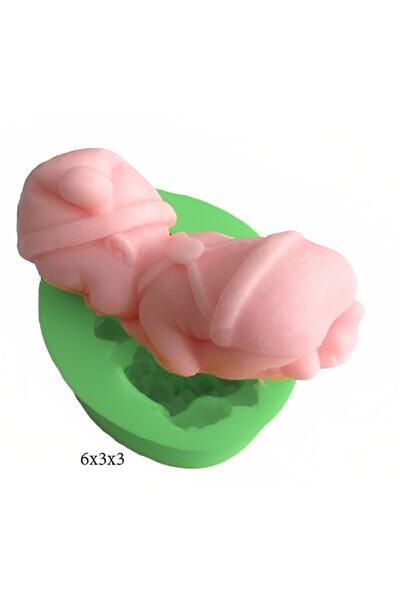 Genel Markalar Bebek Modeli Silikon Şeker Hamuru Dekor, Sabun, Saksı Ve Mum K...