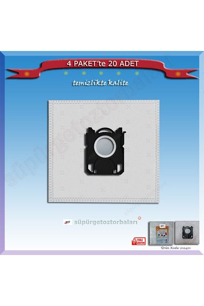 Vestel Meltem A3500 - 20 Vacuum Cleaner Dust Bags in 4 Packs