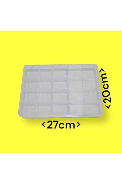 erdoğan hobi Organizer Box with Lid 15 Compartments Bead Box Material Box Organizing Box Multi-Purpose Box