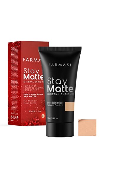 Farmasi - Fondöten - Stay Matte Foundation Sand Beıge 04 30 Ml (wınter Edıtıon)