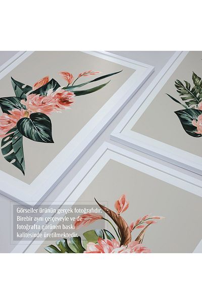 HOMEPACK Λευκό Πλαστικοποιημένο Σετ Πλαίσιο 3 τεμαχίων Πίνακας Hpn026