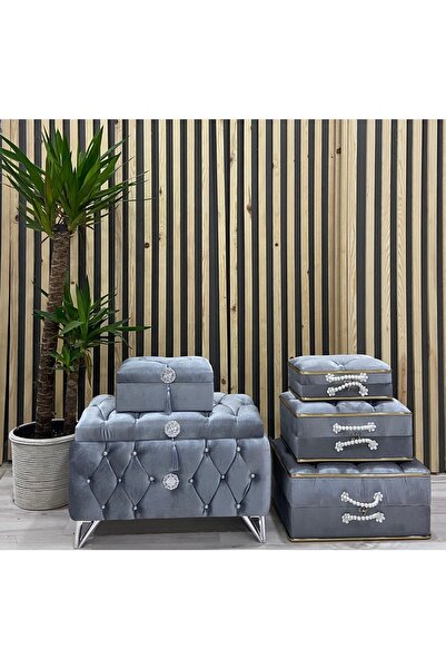 Duru Çeyiz Sandıkları Babil Düğün Çeyiz Sandık 5li Dügün Paketi