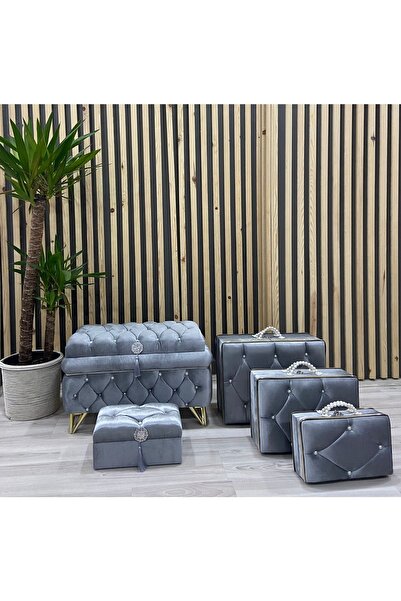 Duru Çeyiz Sandıkları Taç Mahal Düğün Çeyiz Sandık 5li Dügün Paketi