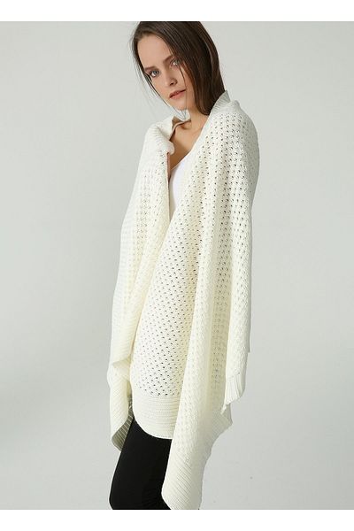Sheilar Thick Basket Knitted Shawl